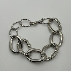 Silver chain bracelet